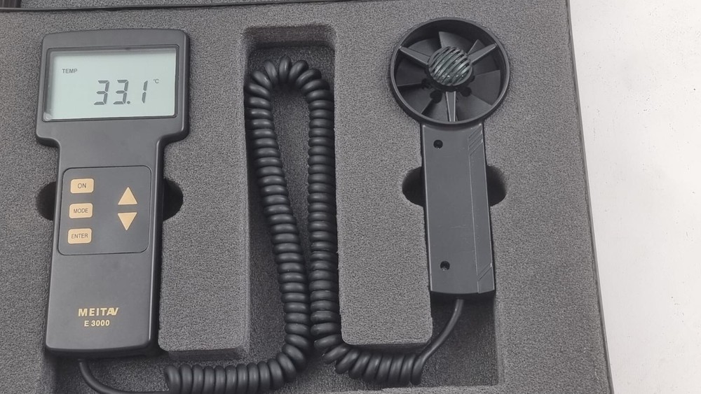 MEITAV-TEC METER ANALYZER HVAC ANEMOMETER E3000