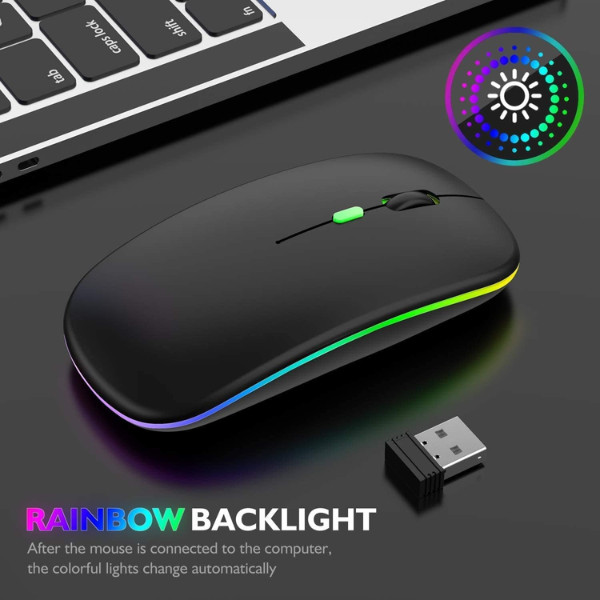 NEW WIRED USB OPTICAL MOUSE FOR PC LAPTOP COMPUTER ANDROID BOX SCROLL RGB LED UK