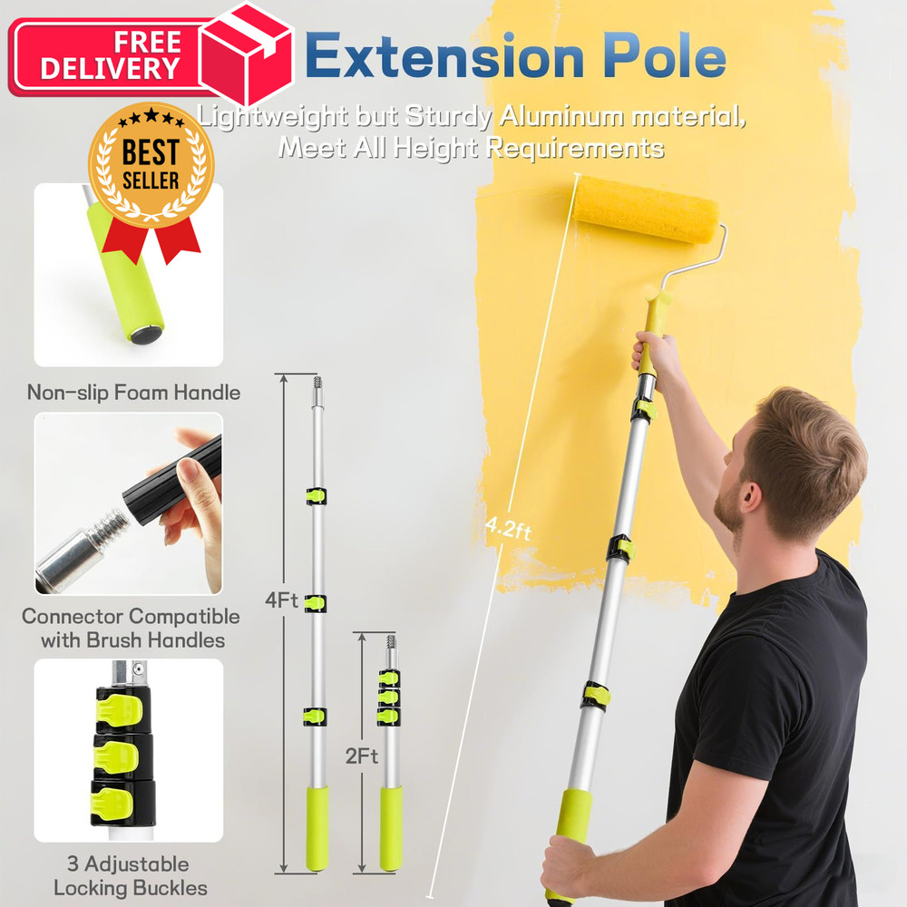 29 PCS Paint Roller Kit-Rocfinity 9" & 4" Kit, Multiple