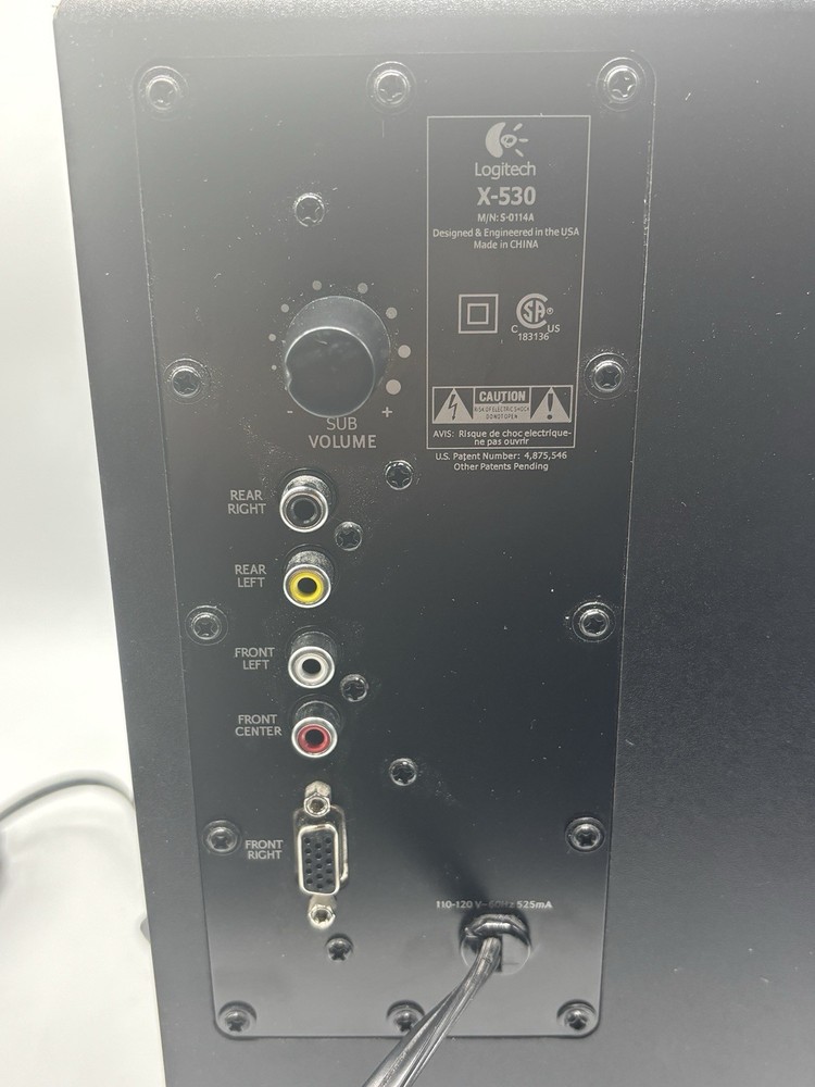 Logitech X-530 Powered Subwoofer Only Replacement Part Tested Working