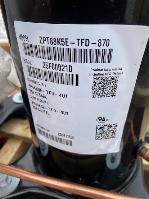 Trane COM11530 COMPRESSOR, TANDEM