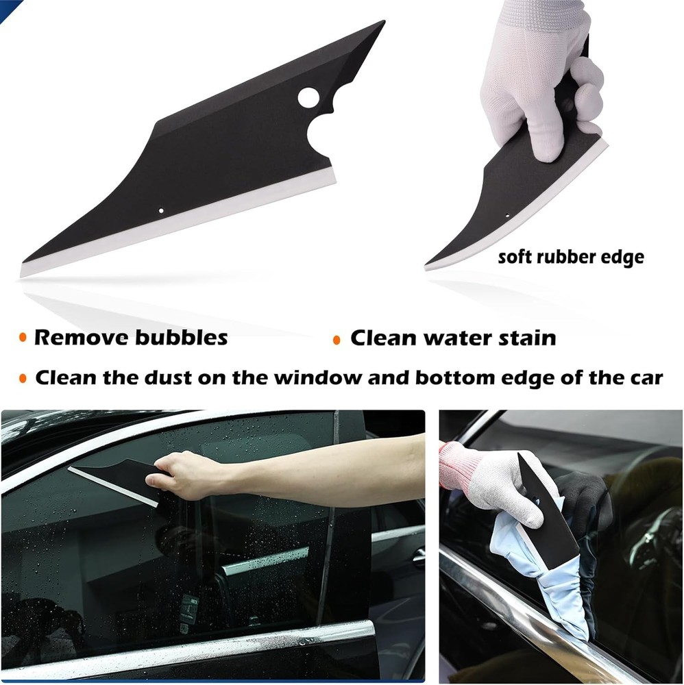 EHDIS Pro Auto Application Tool Conqueror Squeegee 5 PCS, Black, White