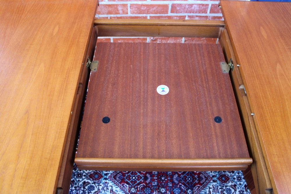 Mid Century Mc Intosh Teak Butterfly Leaf Dining Table – Draw Leaf Oval Table