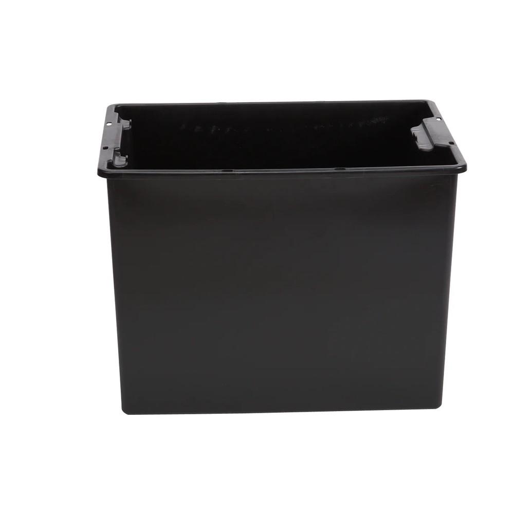 Hyper Tough Garage Plastic Storage Bin Large Nesting Stacking, Black