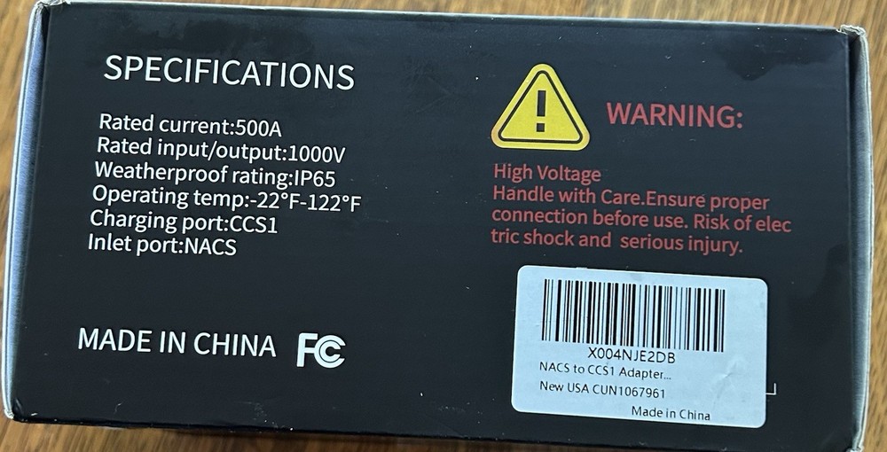 tesla nacs to ccs 1 adapter