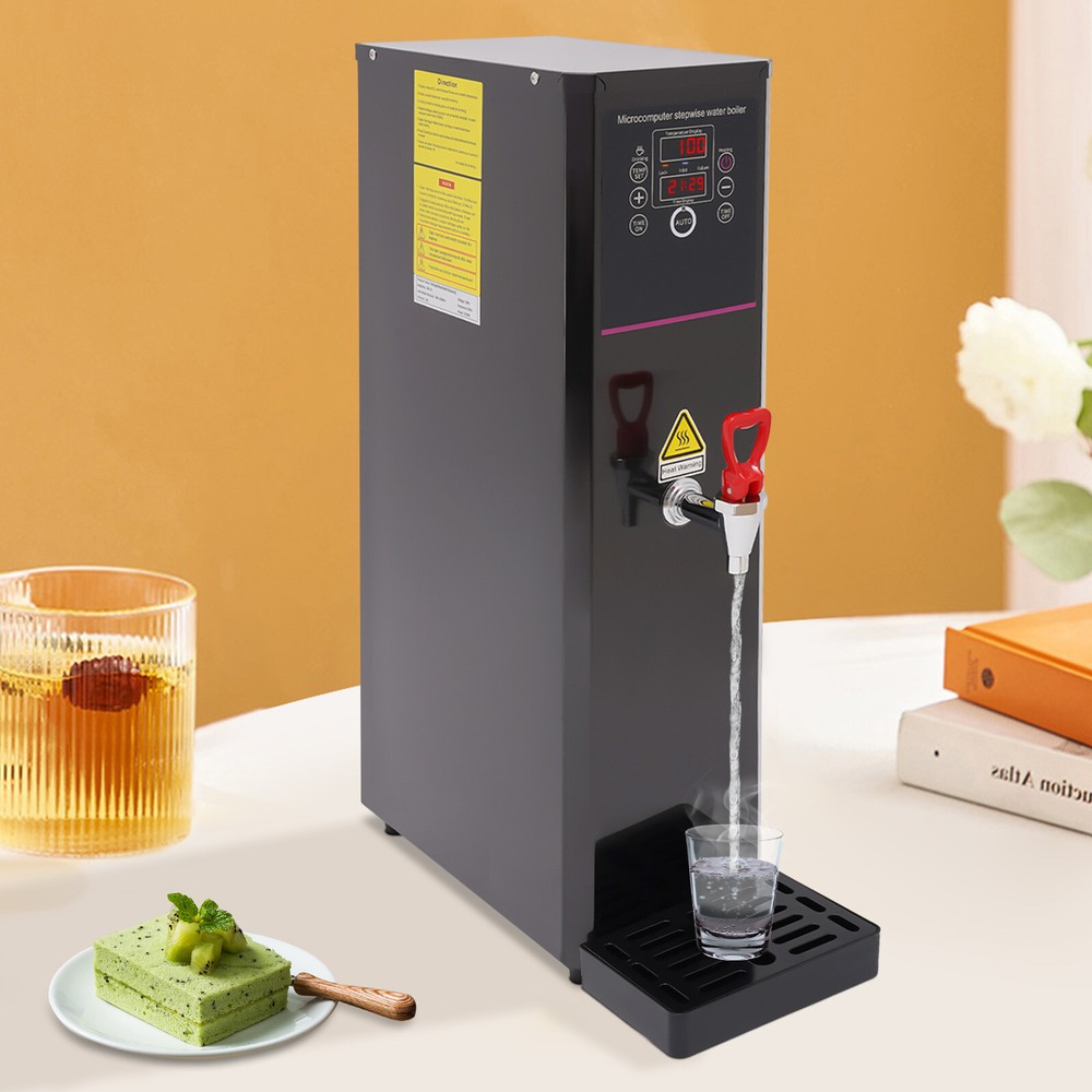 Commercial Electric Hot Water Dispenser Countertop Water Boiler Black 1500W NEW