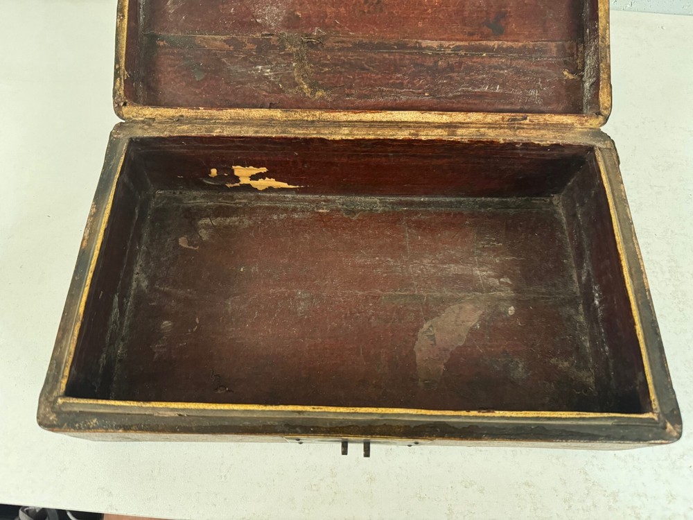 Vintage Possibly Antique Chinese Wood Rectangular Box