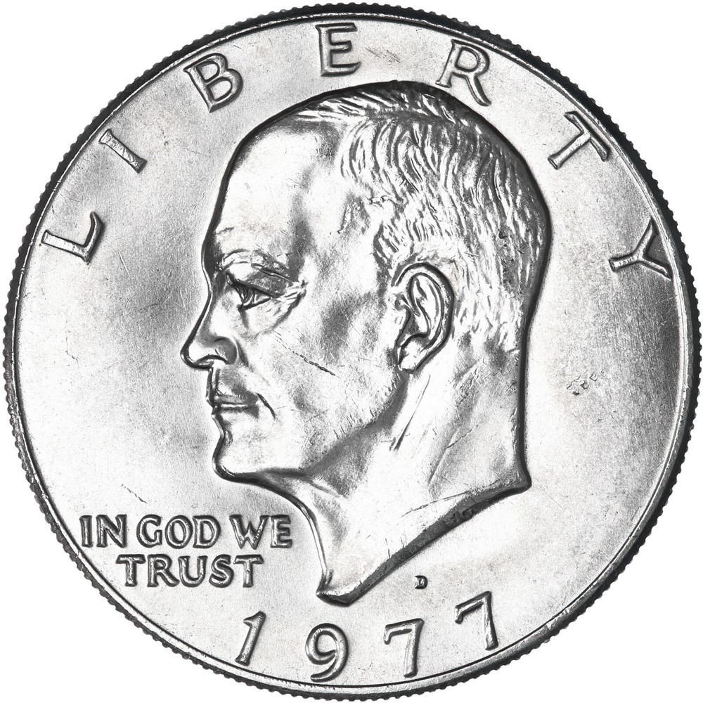 1977 D Eisenhower Dollar BU Ike US Mint Coin