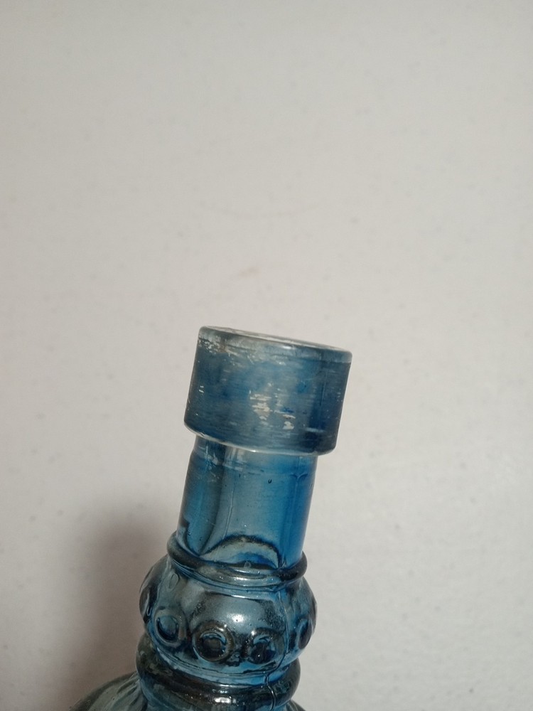 Small 6.5" Blue Bottle