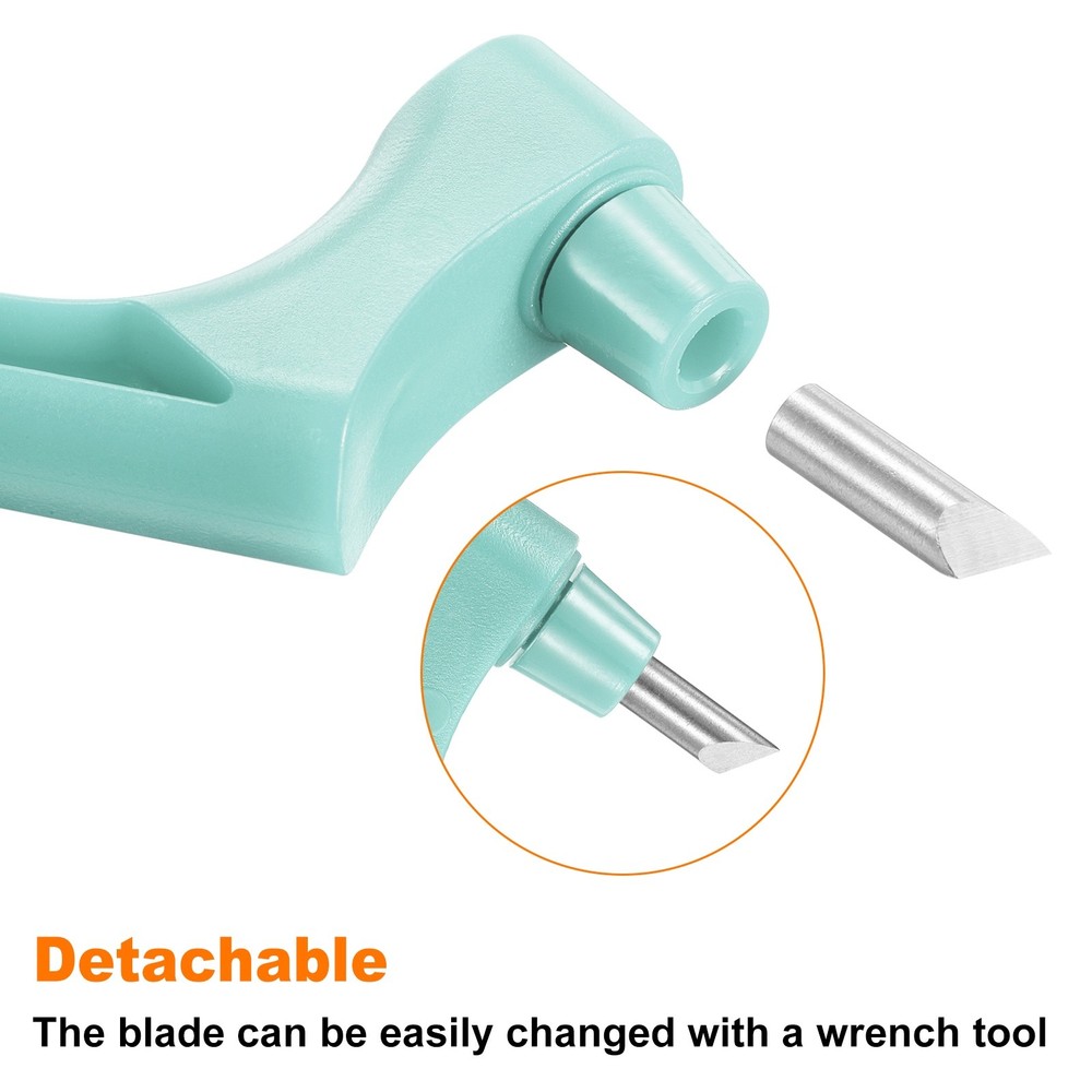 Craft Cutting Tools 30 Degree Blades 360° Rotating Blade, Light Blue