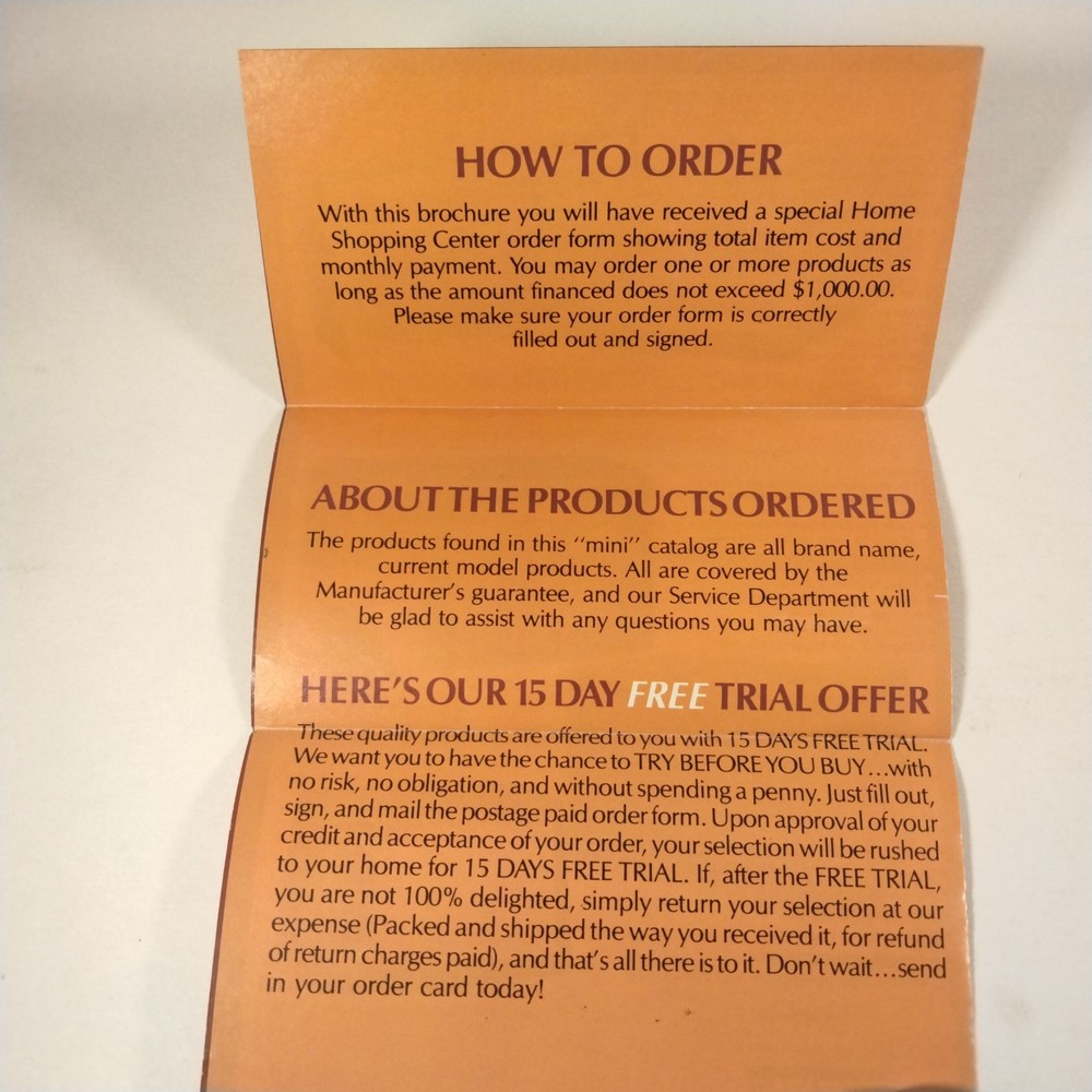 Vintage High Tech Mini Mail Order Catalog