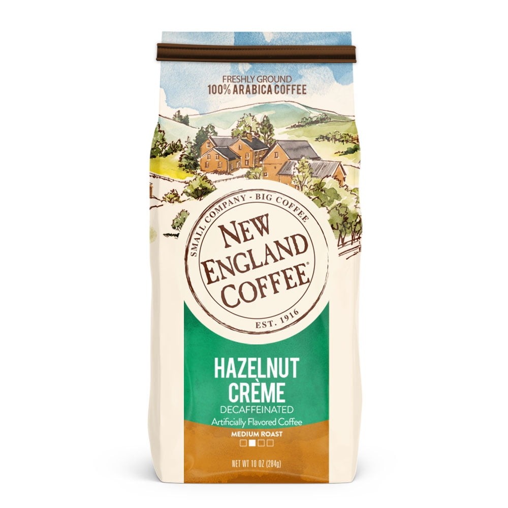 England Coffee Decaffeinated Hazelnut Creme, 10 Oz.