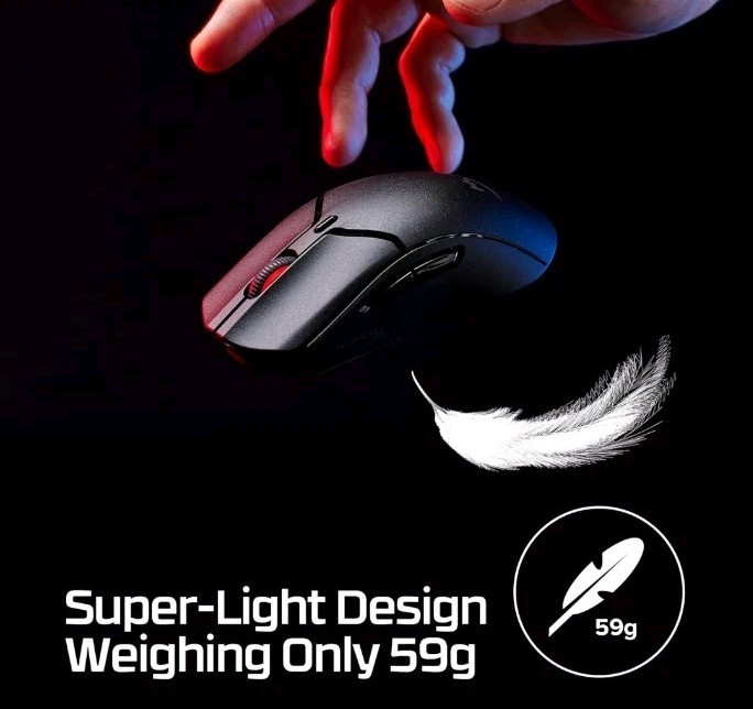 HyperX Pulsefire Haste 2 Mini Wireless White Gaming Mouse