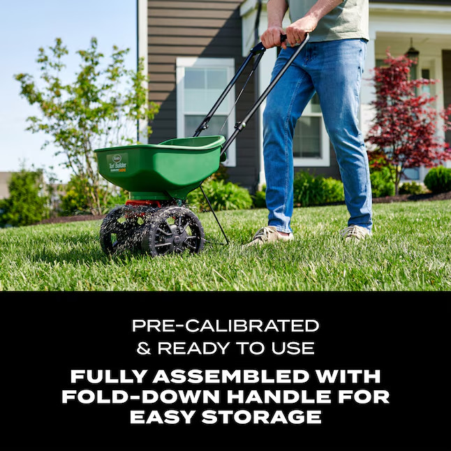 Scotts Turf Builder EdgeGuard Mini Spreader 15 lb for Seed, Fertilizer & Salt