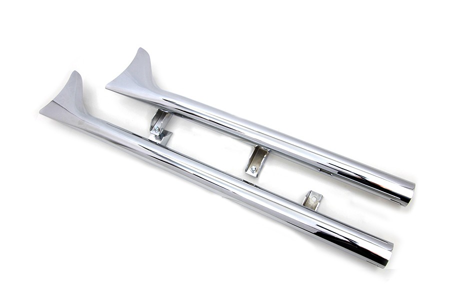 Indian Straight Fishtail Set Chrome for Harley-Davidson