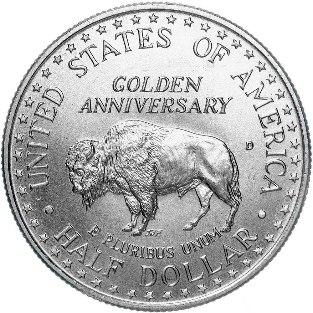 1991 D Mount Rushmore Bicentennial BU Commemorative Half Dollar Box & COA