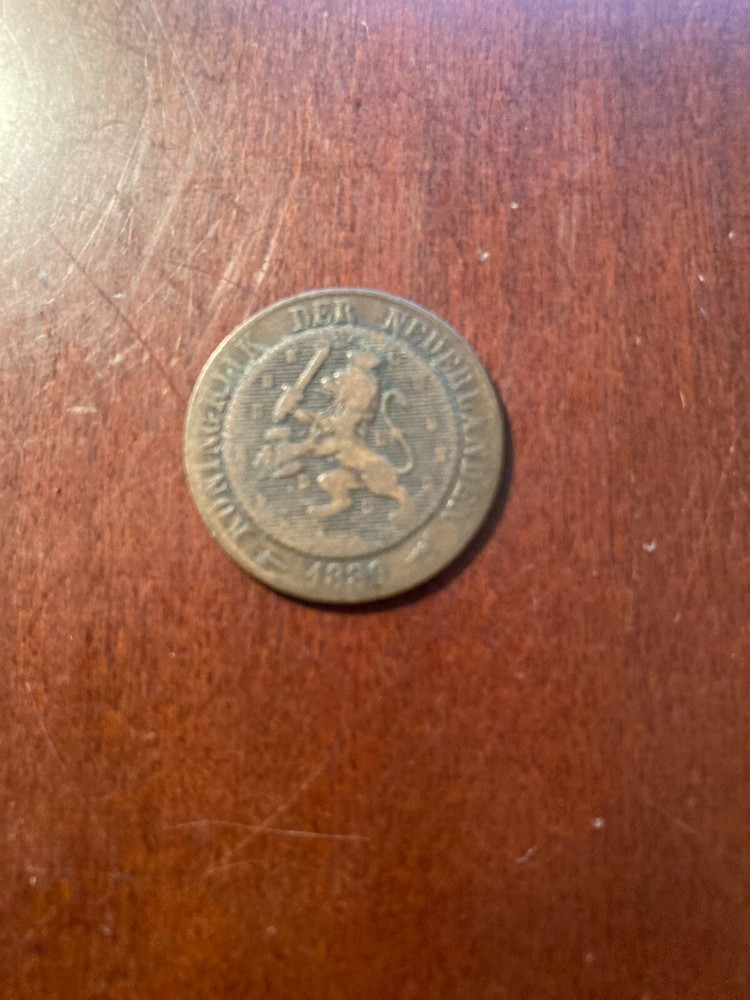 1880 Netherlands 2 1/2 Cents
