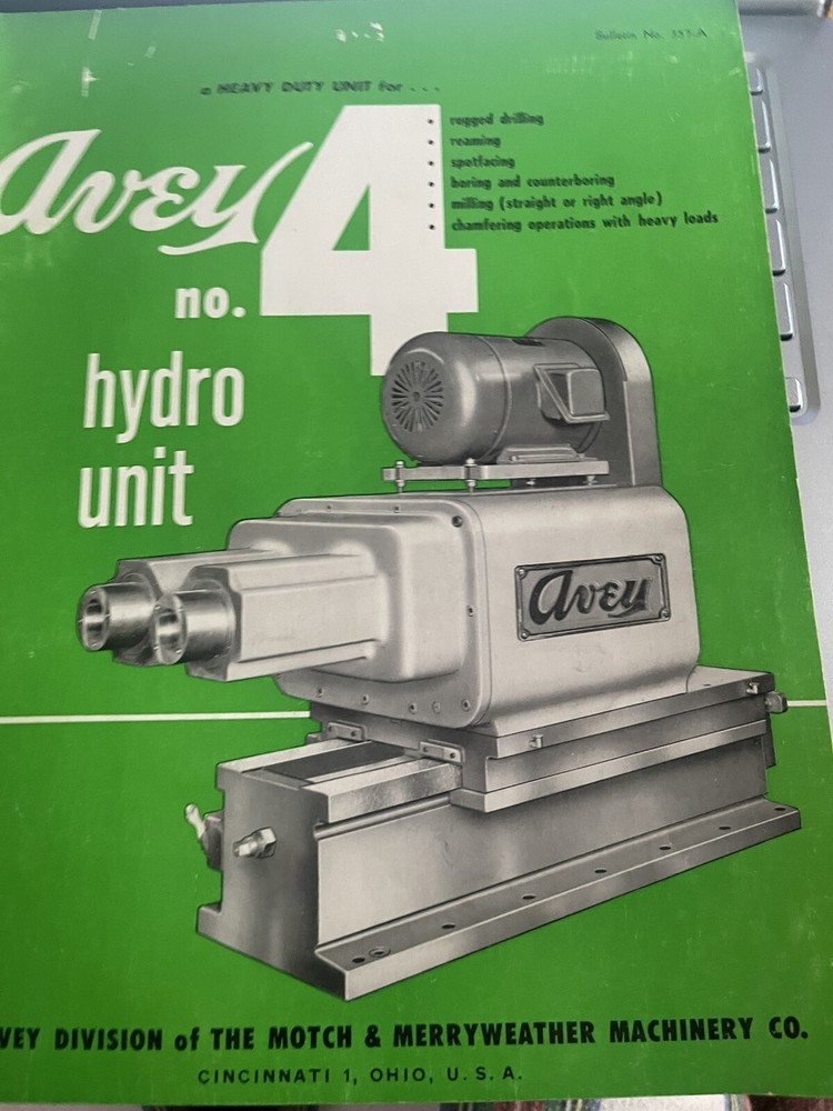 Avey No. 4 Hydro Unit Bulletin No. 357-A