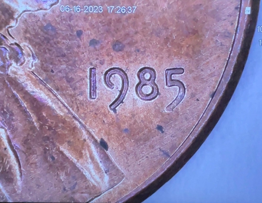 1985 lincoln penny no mint mark!