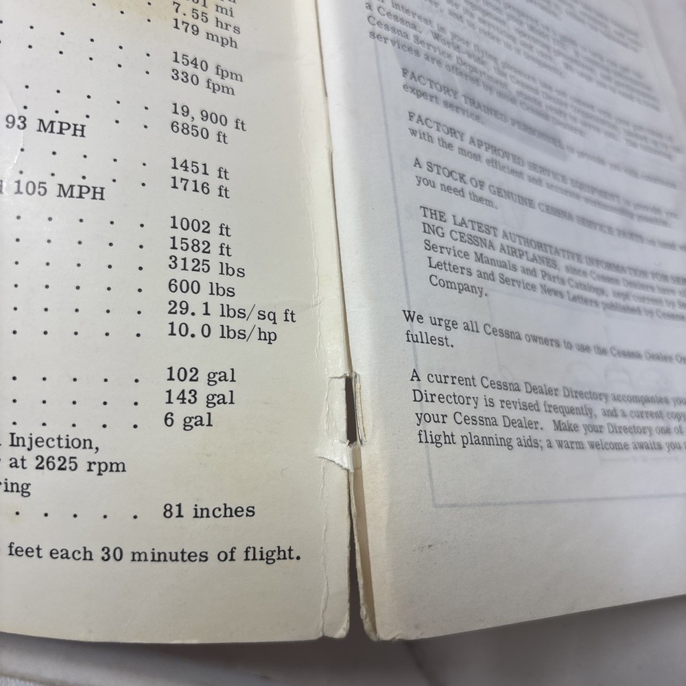 1967 Cessna 310L Owner's Manual