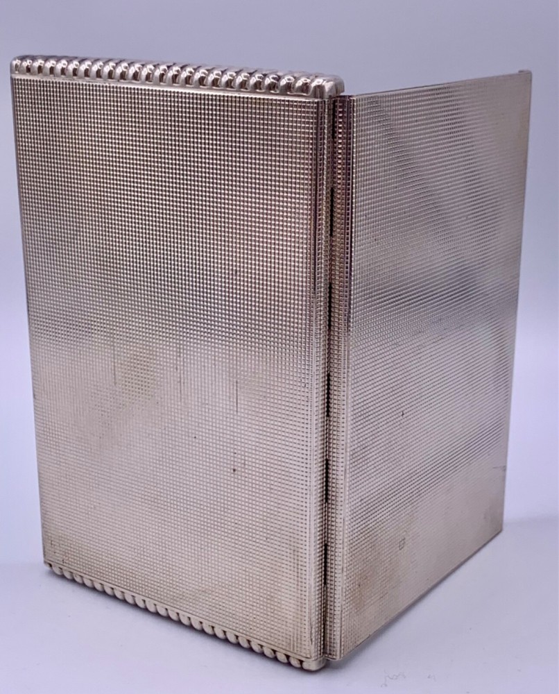 ANTIQUE 121 Gr. STERLING SILVER MASSIVE CIGARETTE CASE