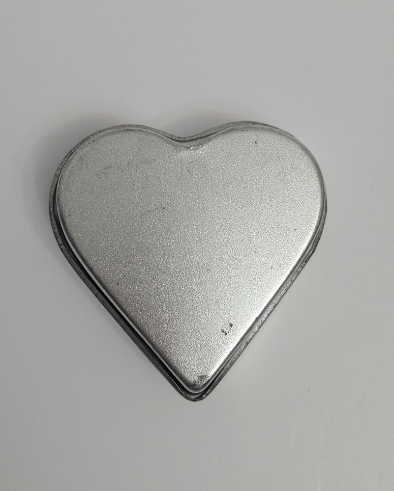 Two Small Heart-shaped Metal Bakeware Pans/Mold