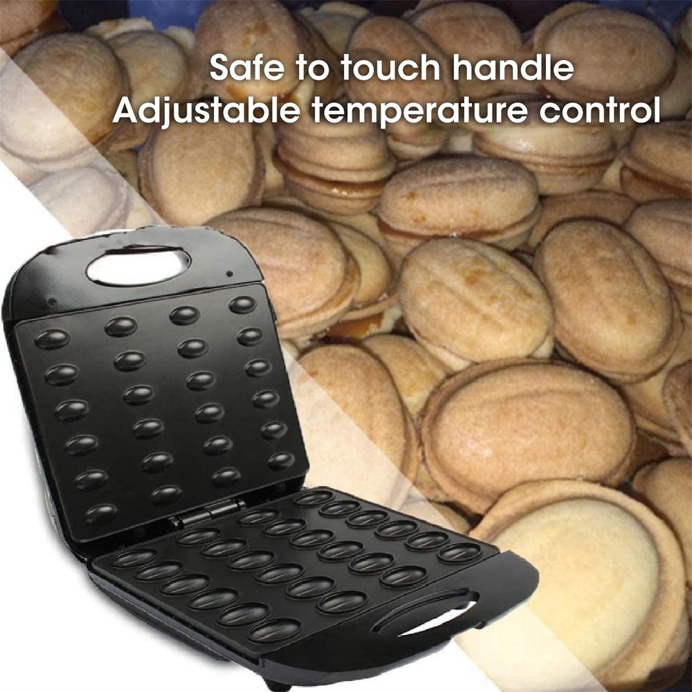 Walnut Cake Maker,1400W 24pcs Capacity Walnut Cake Maker Automatic Mini Nut W...