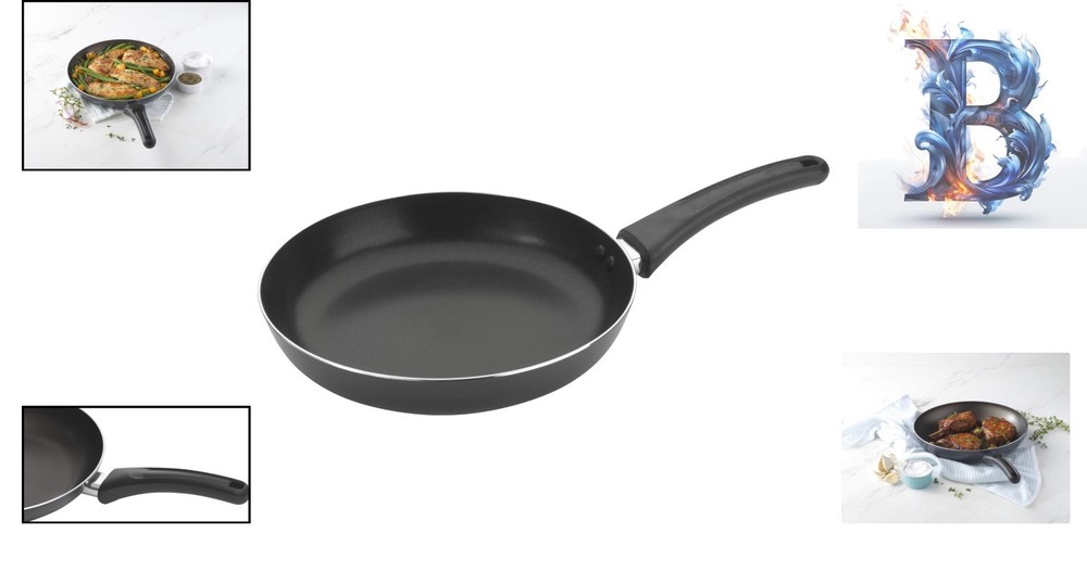 Versatile 10" Nonstick Sauté Pan with Ergonomic Handle - Dishwasher Safe