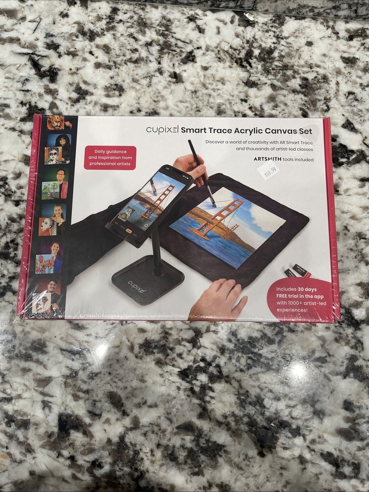 🔥 Cupixel Smart Trace Acrylic Canvas Paint Set Tools & Instruction NEW