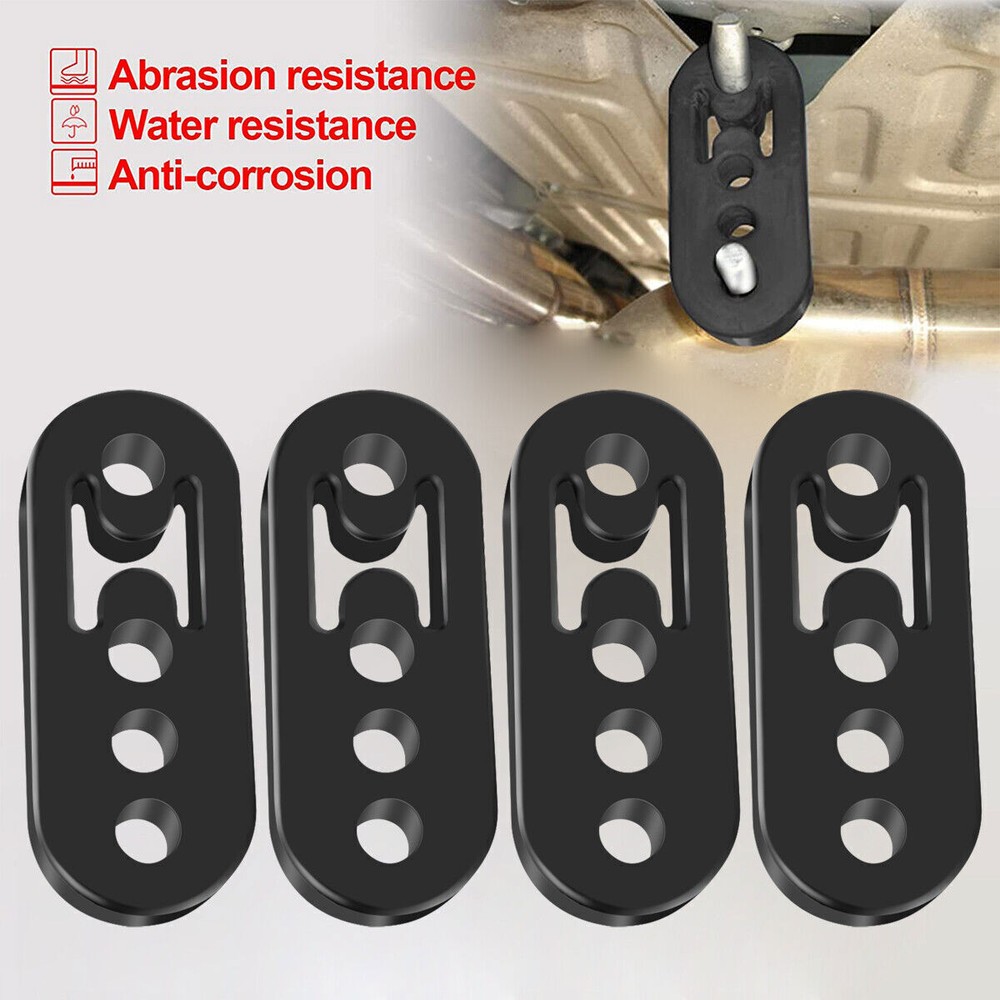 4× Performance Polyurethane Rubber Exhaust Hangers Adjustable Muffler Universal