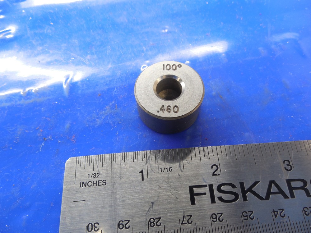 .460 100 DEGREES SETTING BLOCK UNDERSIZE .5 .50 .500 .5000 - .04 1/2 CNC TOOLING