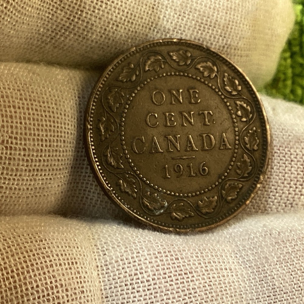 1916 CANADA 🇨🇦 LARGE ONE CENT FREE SHIPPING