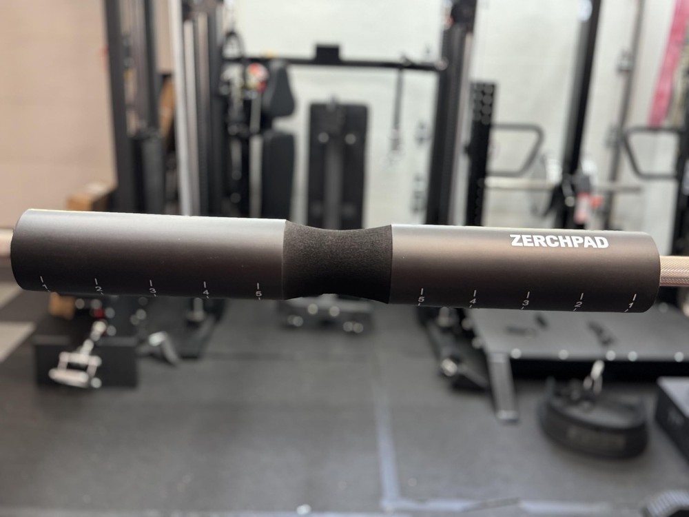 ZerchPad Barbell Pad Squat Designed Specifically for Zercher Squats Black