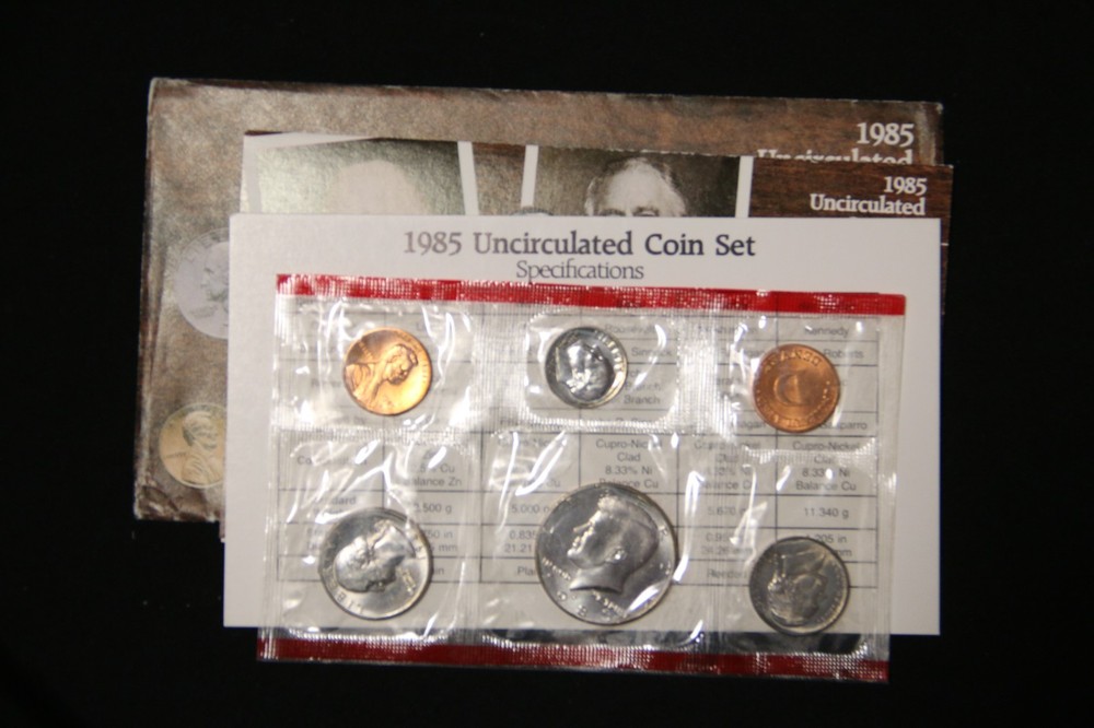 1985 D  Uncirculated Mint Set 5 coins