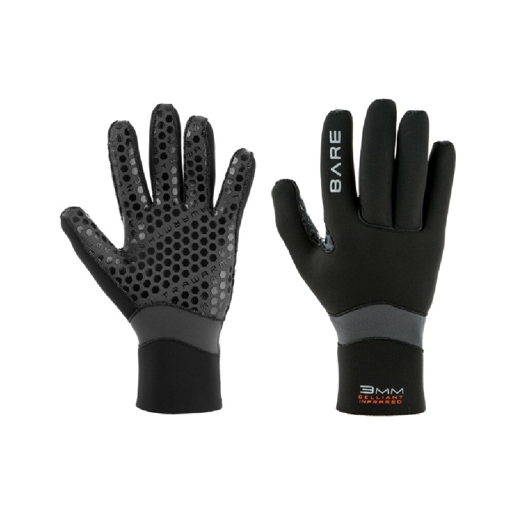 Bare 5mm Ultrawarmth Dive Gloves - Black, High-Quality and Durable