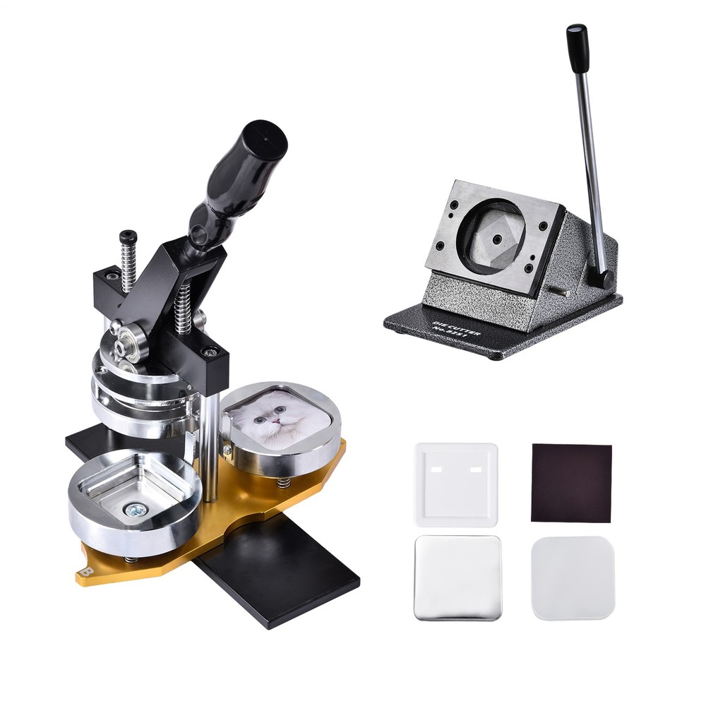 Fridge Magnet Button Making Machine Square Refrigerator Magnets Maker Cutter