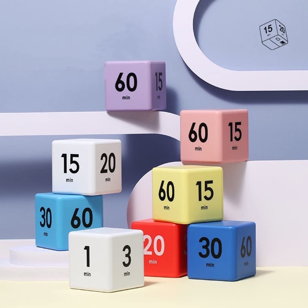 Cube Timer, Dice Timer with Gravity Sensor for Kitchen Studying Workout Class...