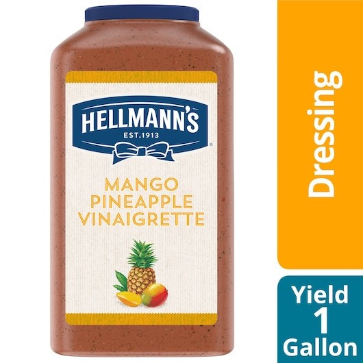 Hellmann's Mango Pineapple Vinaigrette Dressing Bulk, 1 Gallon, 4 Per Case