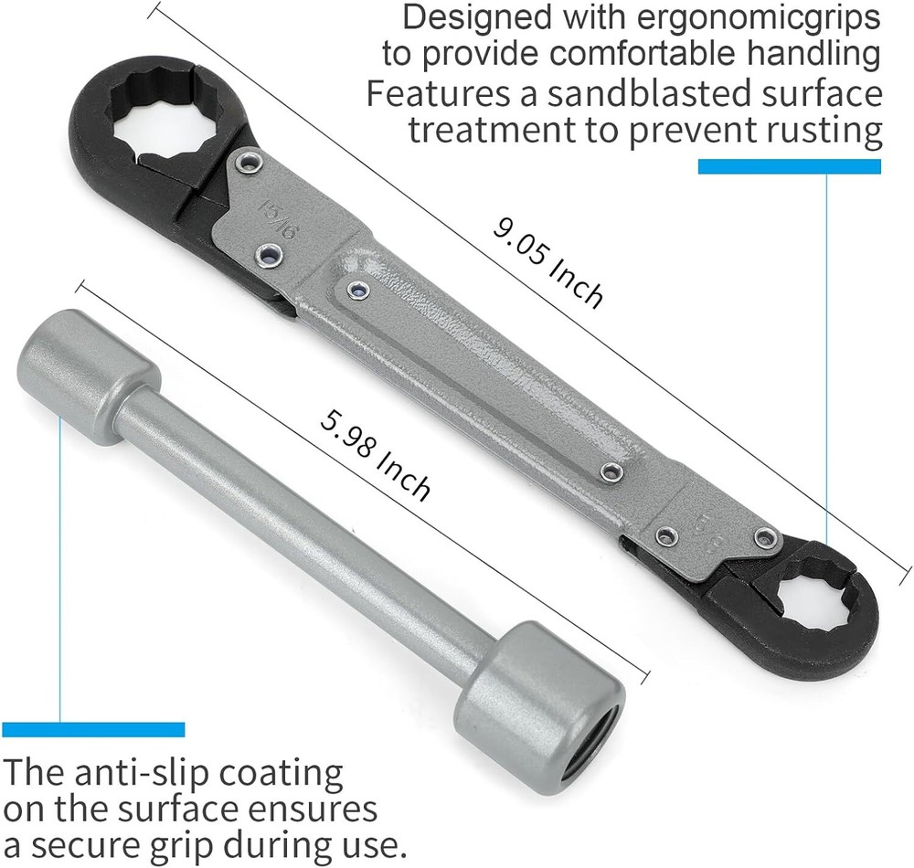 Plumbing Tools Angle Stop Wrench Kit Removing Compression Ring Angle-On for Inst