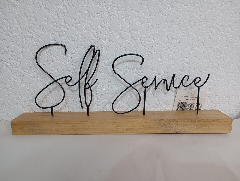 Self Service Tabletop Decor 14"X 6.5"