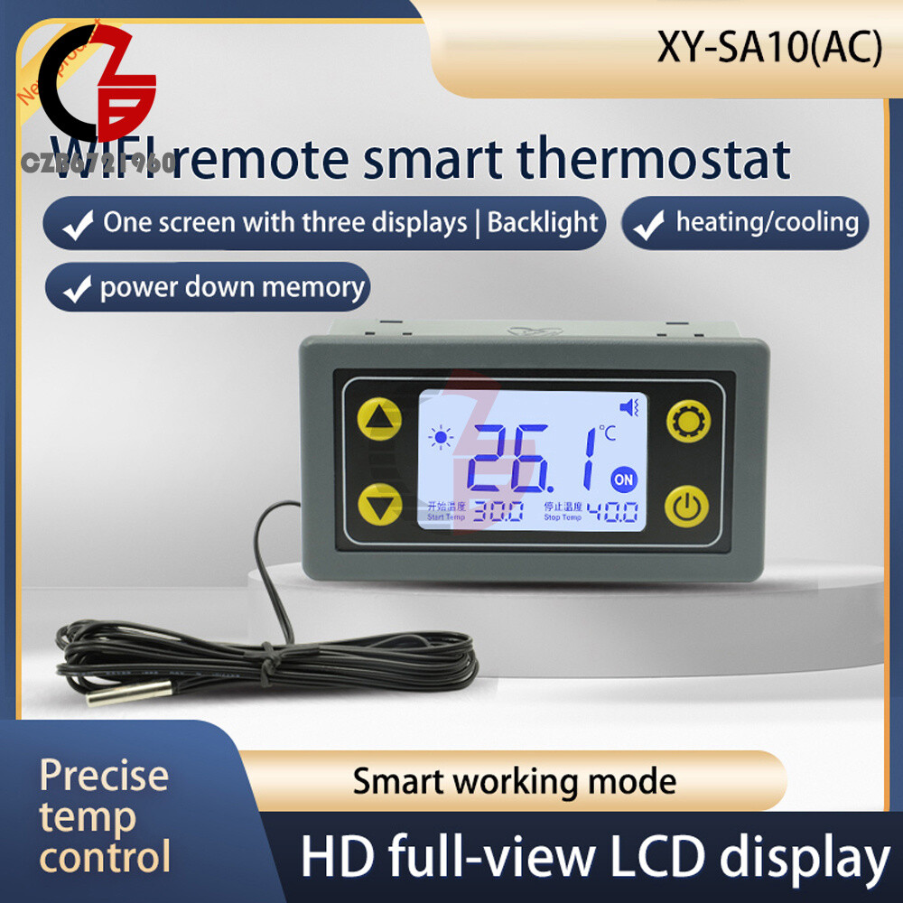 WIFI Remote Thermostat Digital Smart Automatic Temperature Controller with Probe