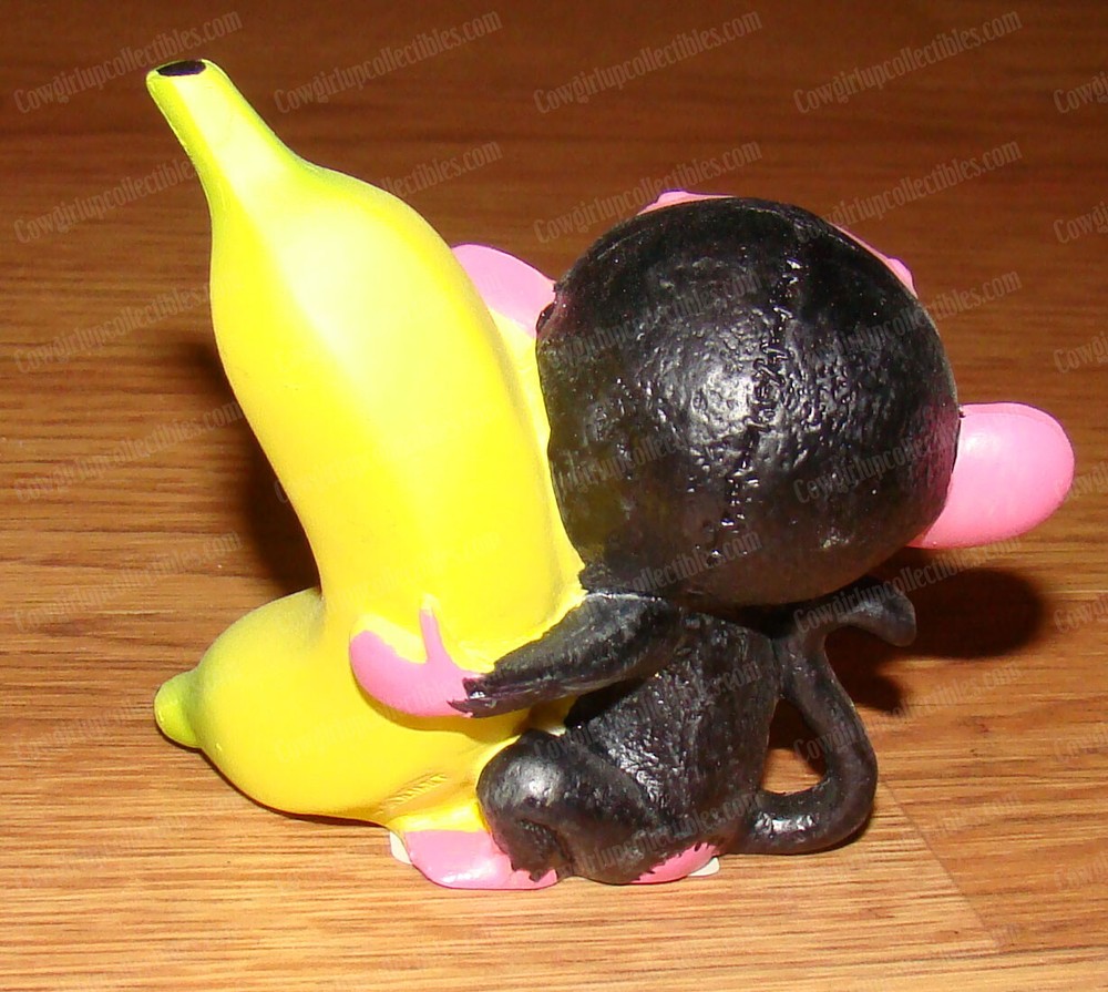 Furrybones Black Munky, Monkey with Banana (Summit Collection, 8145) Skeleton
