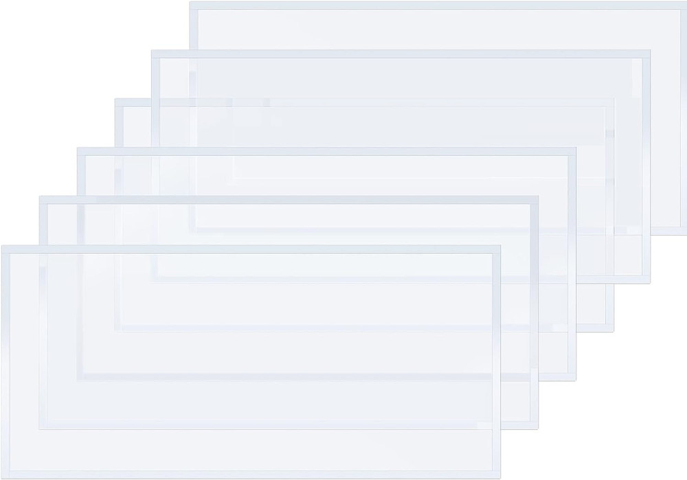 6 Pcs Sandblast Protector Blasting Lens Adhesive Polyester Visibility 22 X 10'