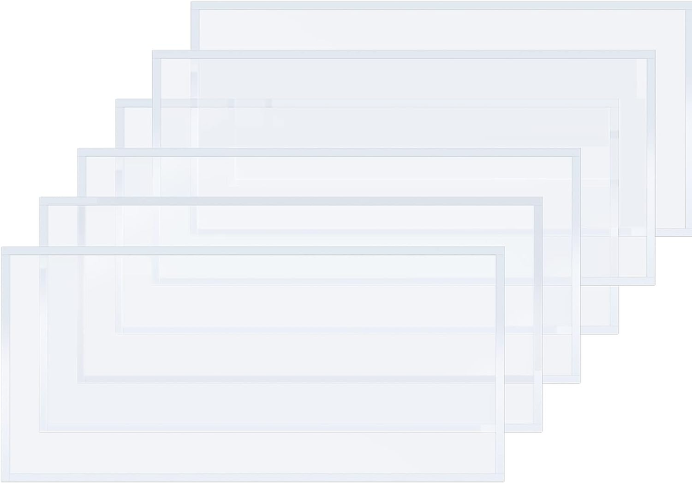 6 Pcs Sandblast Protector Blasting Lens Adhesive Polyester Visibility 22 X 10'