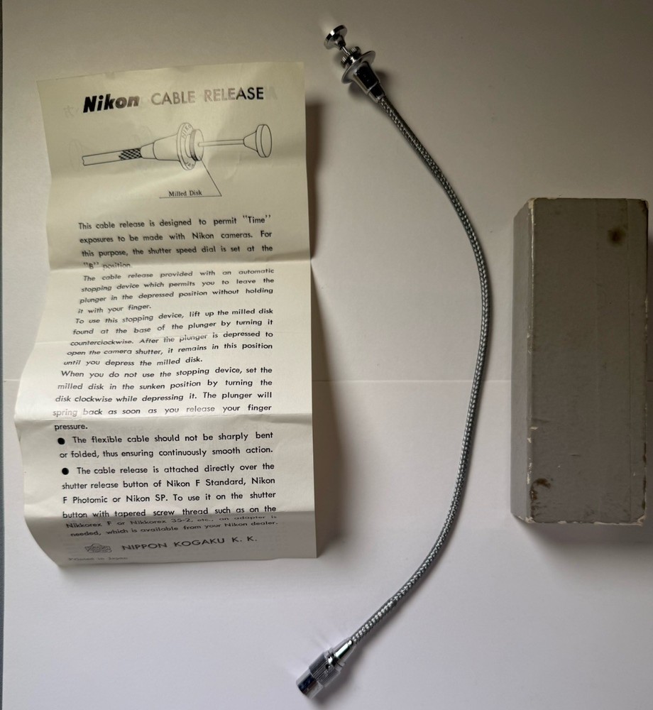 NIKON Wire Release With Box NOS