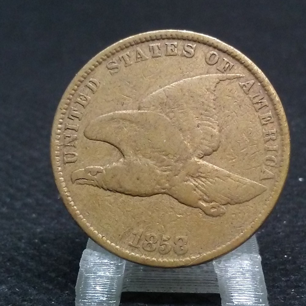1858 SL Small Letters Flying Eagle Cent