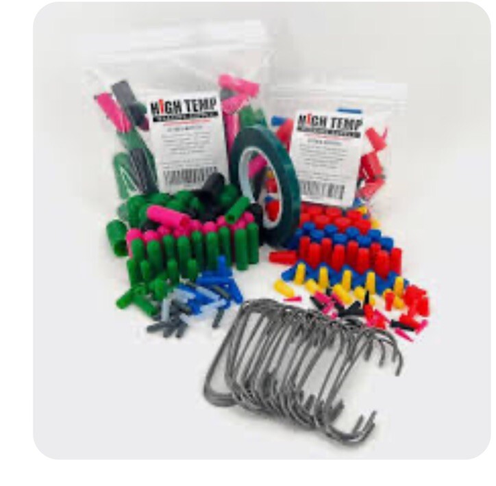 124 Piece HIGH TEMP Powder Coating And Media Blasting Kit