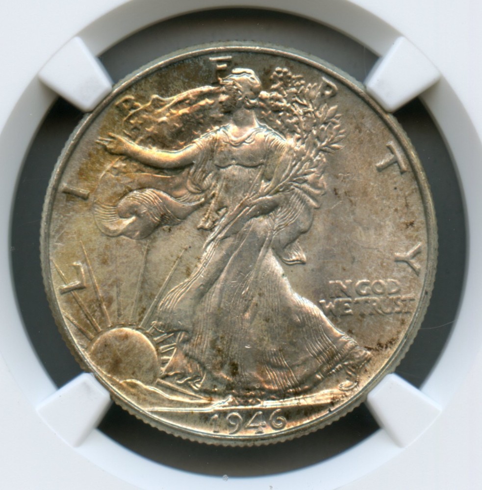 1946 Walking Liberty Silver Half Dollar NGC MS 66