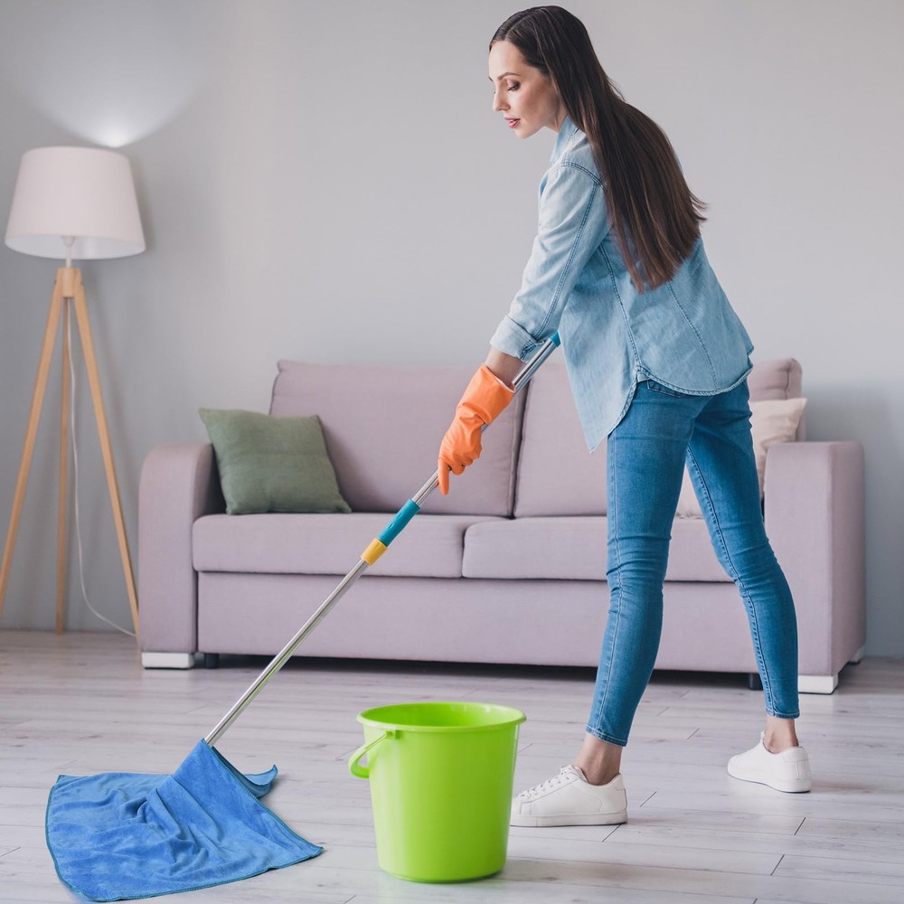 10 Pcs Extra Large Microfiber Cleaning Cloth 30" x 20" Large Floor Microfiber...