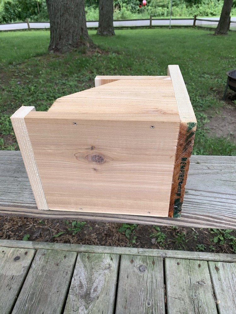 Cedar Robin Cardinal Dove Nesting Box roasting Platform Wood ￼